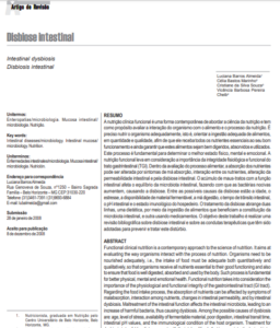 artigo de revisao disbiose intestinal