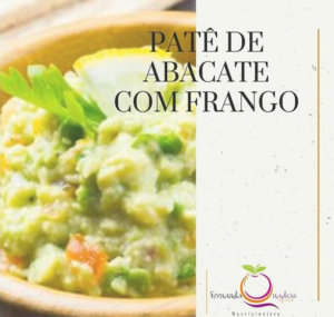 pate de abacate com frango