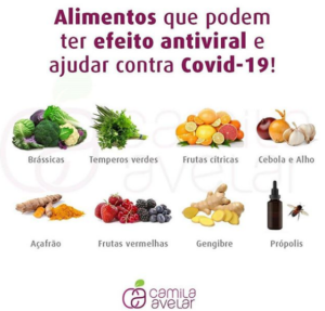 Alimentos que podem ter Efeito Antiviral e Ajudar contra Covid-19