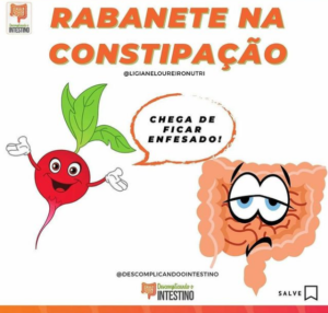 rabanete na constipacao
