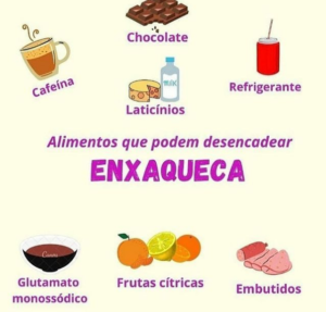 Alimentos que podem desencadear Enxaqueca