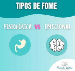 Tipos de Fome - Fisiológica vs Emocional