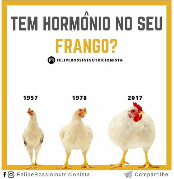 Tem Hormônio no seu Frango?