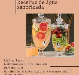 reeitas de agua saborizada