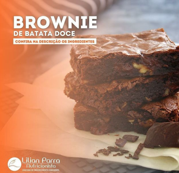 brownie de batata doce
