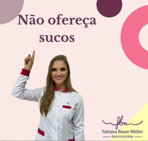 nao ofereca sucos na introducao alimentar