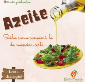 como consumir o azeite de maneira certa