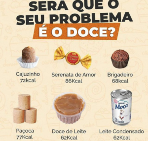 sera que o seu problema e o doce