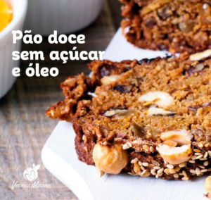 pao doce sem acucar e oleo