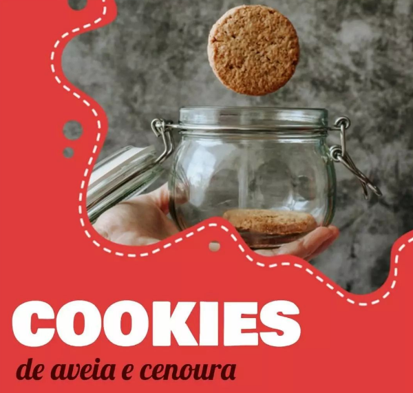 Cookies de Aveia e Cenoura