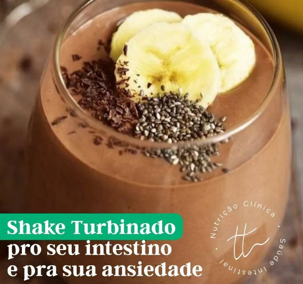 shake para intestino e ansiedade