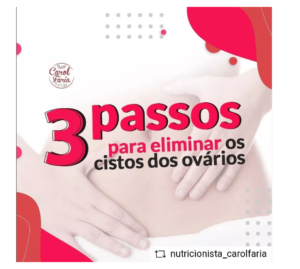 3 Passos para Eliminar os Cistos dos Ovários
