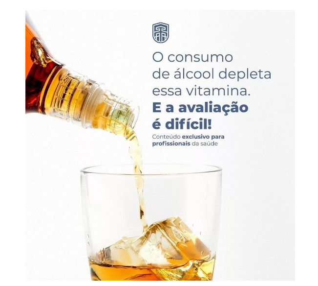 o consumo de alcool depleta essa vitamina