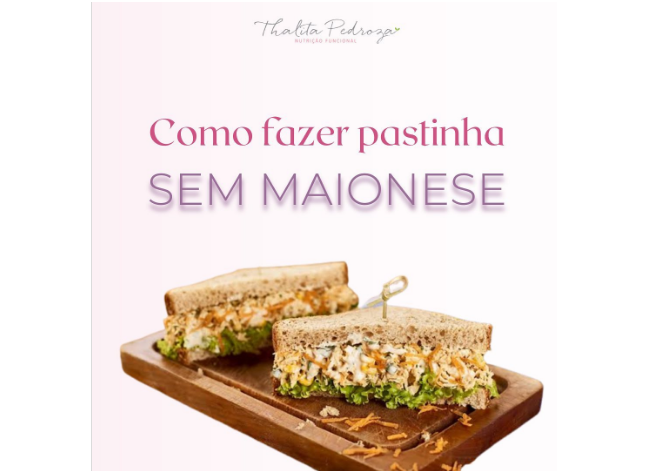 como fazer pastinha sem maionese