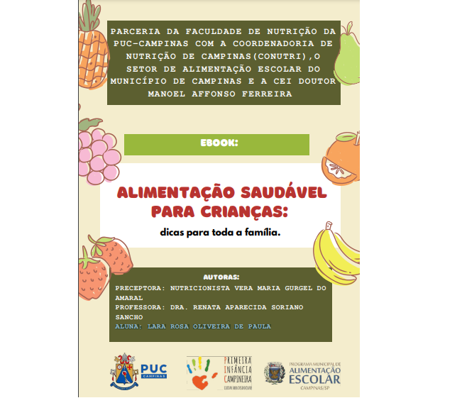 Ebook Alimentação Saudável para Crianças