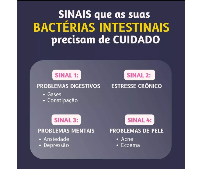 sinais que suas bacterias intestinais precisam de cuidado