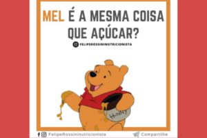 Mel é a mesma Coisa que Açúcar