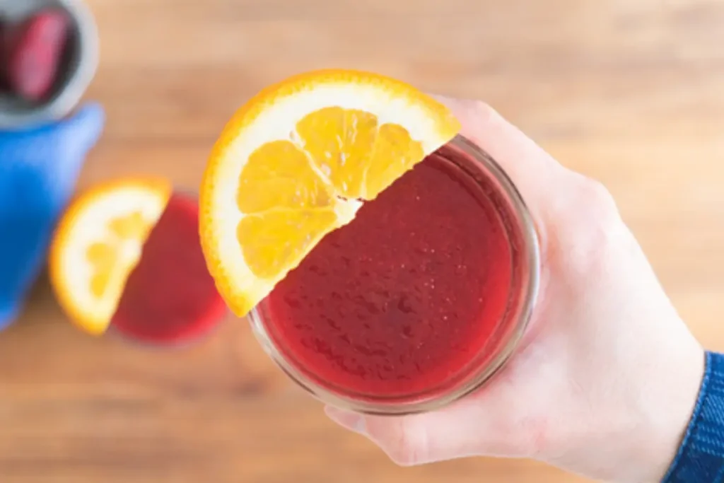 suco beterraba e laranja