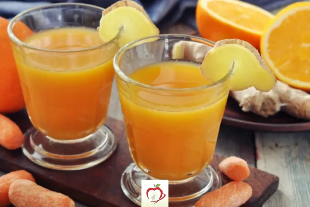 suco cenoura e gengibre