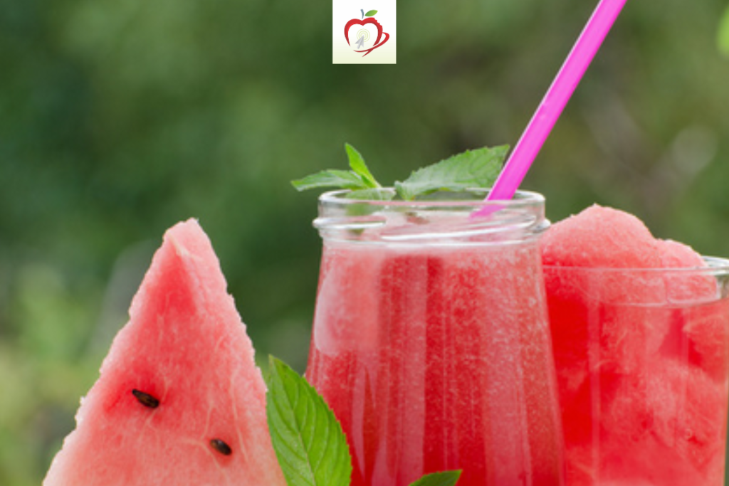 suco de melancia hortela