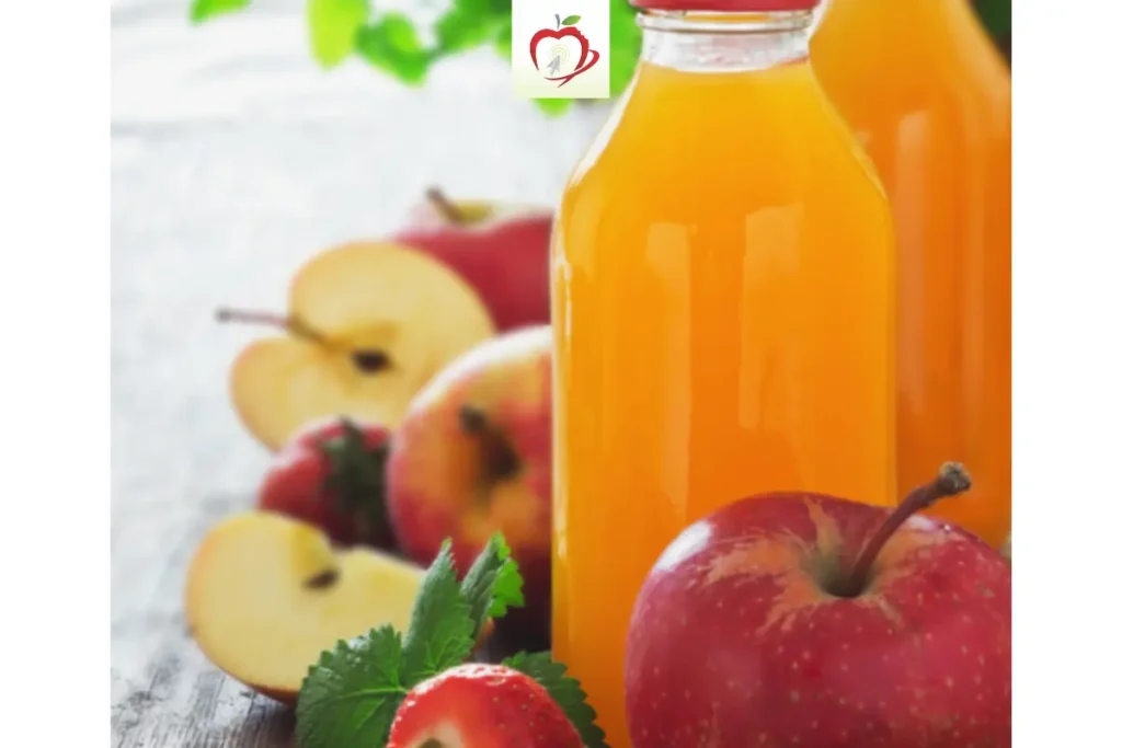 suco morango e maca