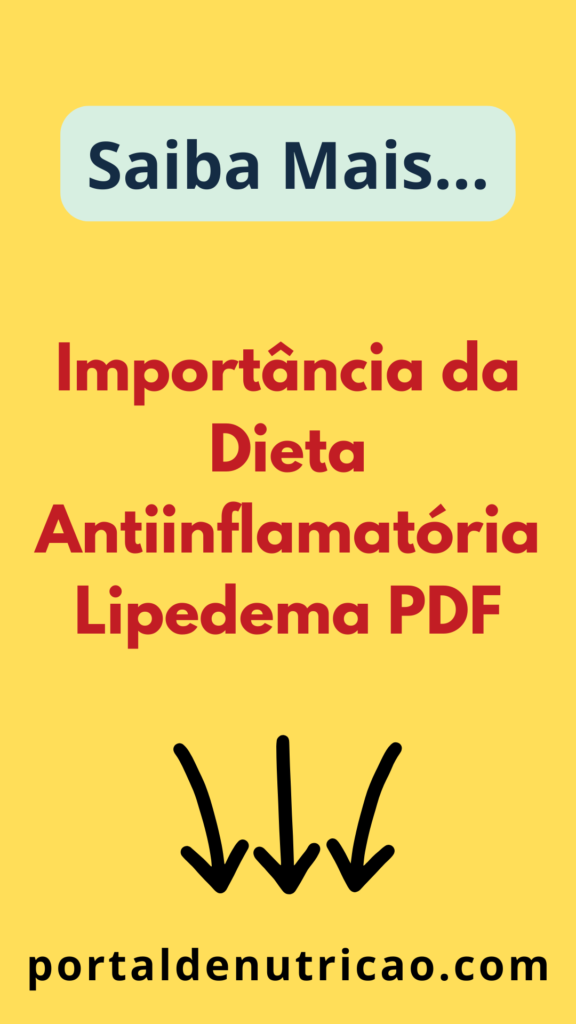 Importancia da Dieta Antiinflamatoria Lipedema PDF