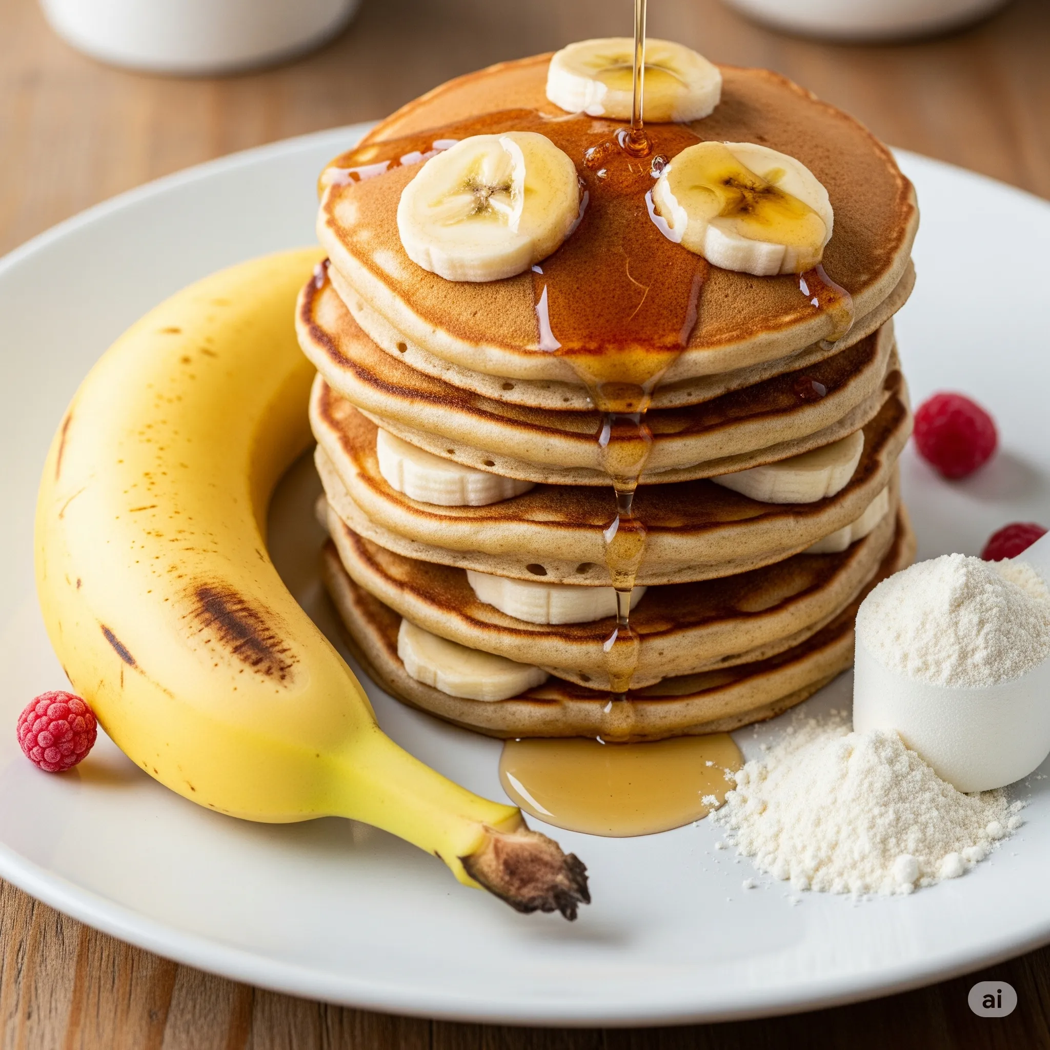 Panqueca de banana e whey protein